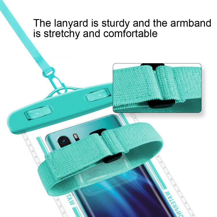 2 PCS Armband Style Transparent Waterproof Cell Phone Case Swimming Cell Phone Bag(Macaron Red) - Waterproof Bag by PMC TechLife | Online Shopping South Africa | PMC TechLife