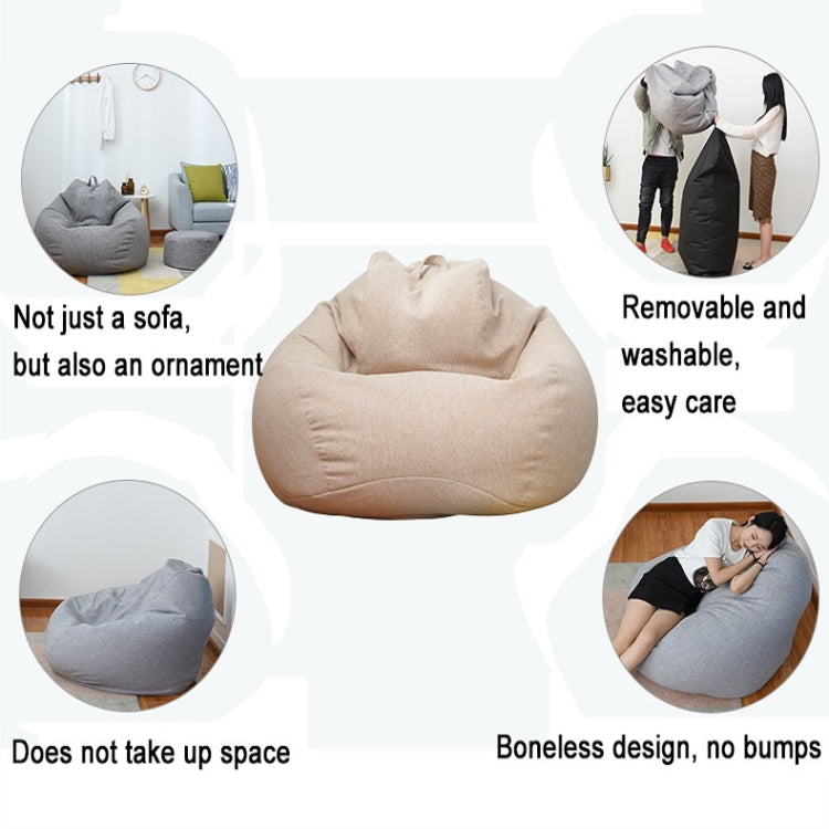 Lazy Sofa Bean Bag Chair Fabric Cover, Size: Large(Sky Blue) - free shipping - PMC TechLife - Order now!