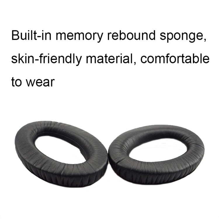 2 PCS Headset Earmuffs Sponge Case For Sennheiser PXC450/PXC350/PC350, Spec: Wrinkled Leather - Earmuff & Pad by PMC TechLife | Online Shopping South Africa | PMC TechLife