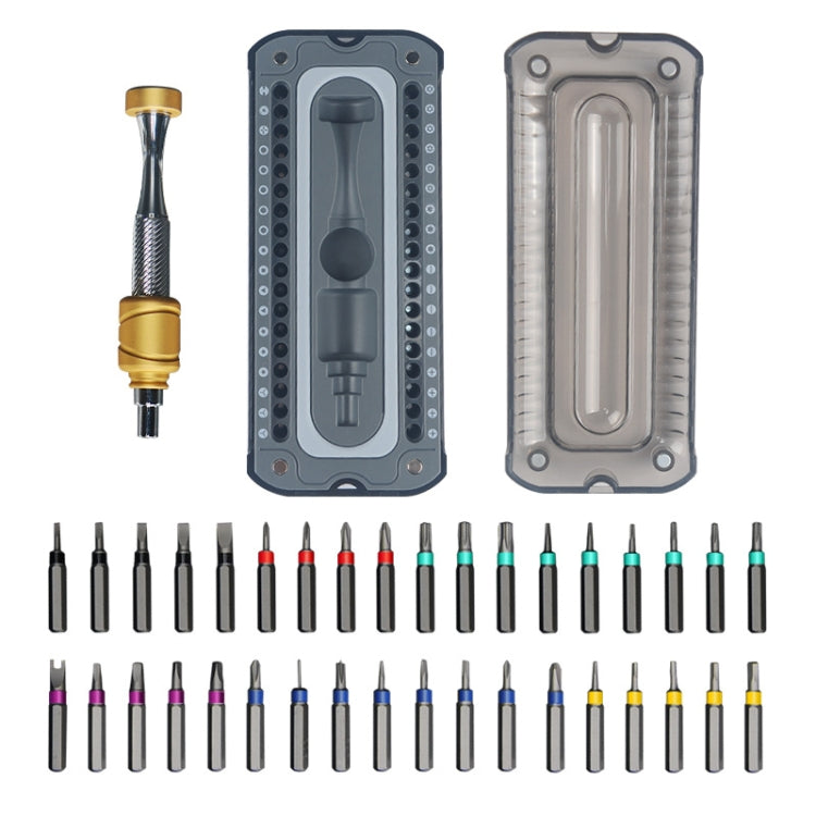 37 In 1 Aluminum Glasses Screwdriver Set Computer Watch Dismantling Repair Tools - Screwdriver Set by PMC TechLife | Online Shopping South Africa | PMC TechLife