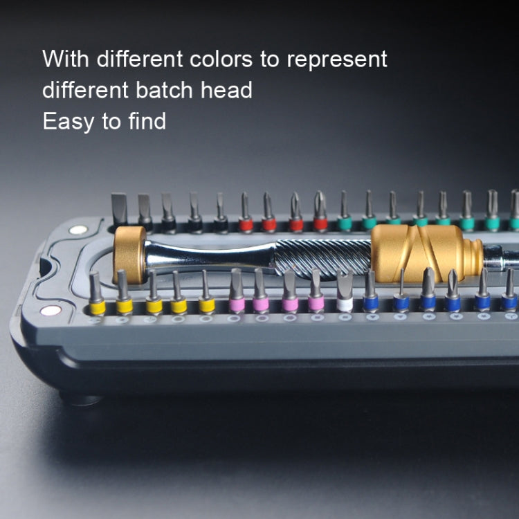 37 In 1 Aluminum Glasses Screwdriver Set Computer Watch Dismantling Repair Tools - Screwdriver Set by PMC TechLife | Online Shopping South Africa | PMC TechLife