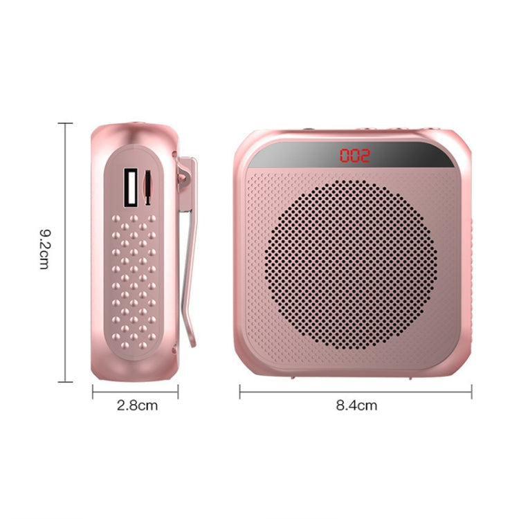 S17 Mini Portable Tour Guide Teaching Loudspeaker with Screen Display(Bright White) - Loudspeaker by PMC TechLife | Online Shopping South Africa | PMC TechLife | Buy Now Pay Later Mobicred