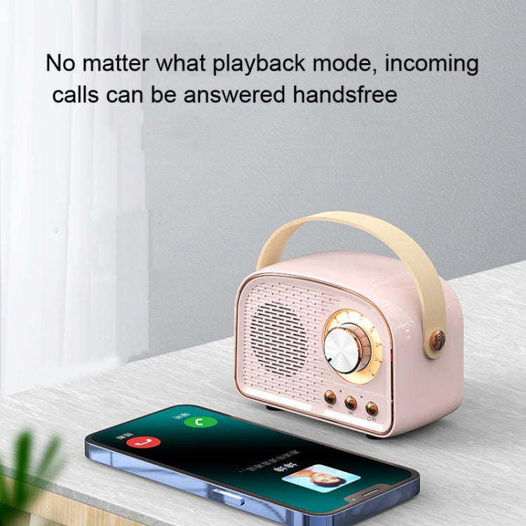 DW21 Vintage Radio BT Speaker Support TF Card/U Disk to Play(White) - Desktop Speaker by PMC TechLife | Online Shopping South Africa | PMC TechLife
