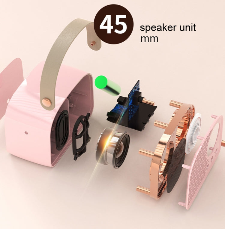 DW21 Vintage Radio BT Speaker Support TF Card/U Disk to Play(White) - Desktop Speaker by PMC TechLife | Online Shopping South Africa | PMC TechLife
