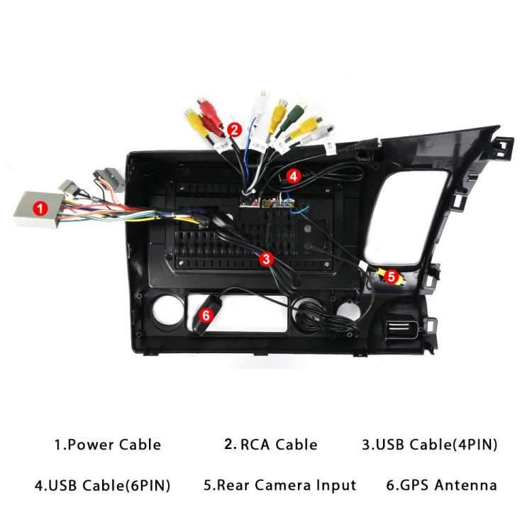 For Honda Civic 10.1 inch Android WiFi Navigation Machine, Style: Standard+12 Light Camera(2+32G) - Car MP3 & MP4 & MP5 by PMC TechLife | Online Shopping South Africa | PMC TechLife