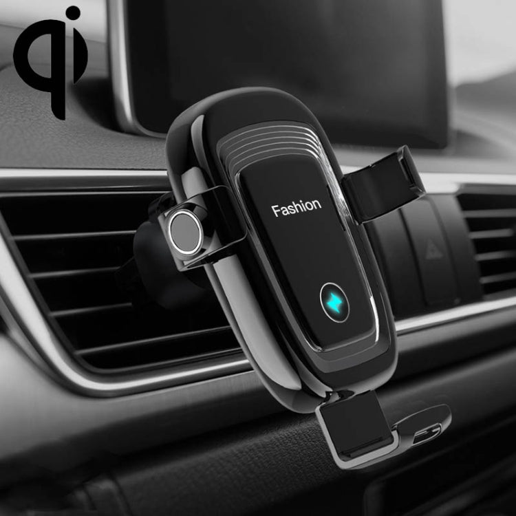 S19 15W Gravity Car Phone Wireless Charging Stand(Black) - Wireless Charger Holders by PMC TechLife | Online Shopping South Africa | PMC TechLife
