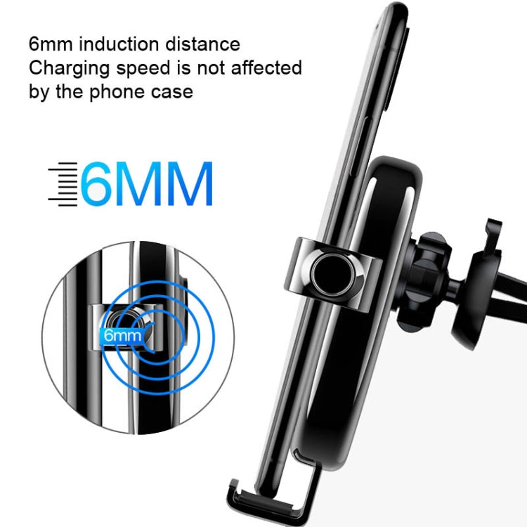 S19 15W Gravity Car Phone Wireless Charging Stand(Blue) - Wireless Charger Holders by PMC TechLife | Online Shopping South Africa | PMC TechLife