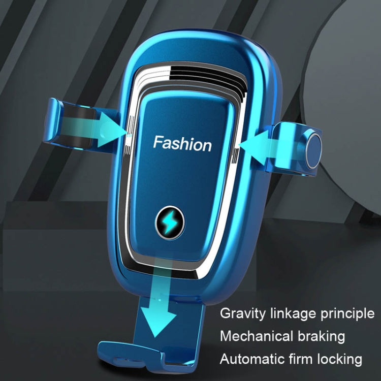 S19 15W Gravity Car Phone Wireless Charging Stand(White) - Wireless Charger Holders by PMC TechLife | Online Shopping South Africa | PMC TechLife