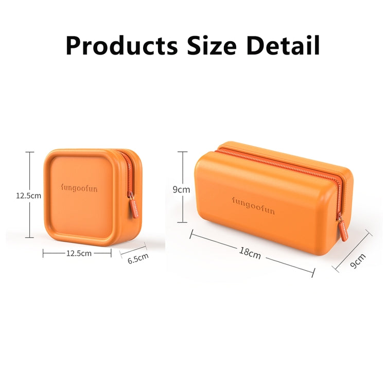 Fungoofun Candy Color EVA Travel Digital Storage Bag Cosmetic Bag, Color: Brick Orange - Digital Storage Bag by Fungoofun | Online Shopping South Africa | PMC TechLife | Buy Now Pay Later Mobicred