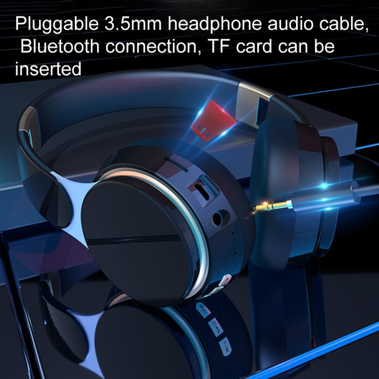 FG-07S Foldable Wireless Headset With Microphone Support AUX/TF Card(Black) - Headset & Headphone by PMC TechLife | Online Shopping South Africa | PMC TechLife
