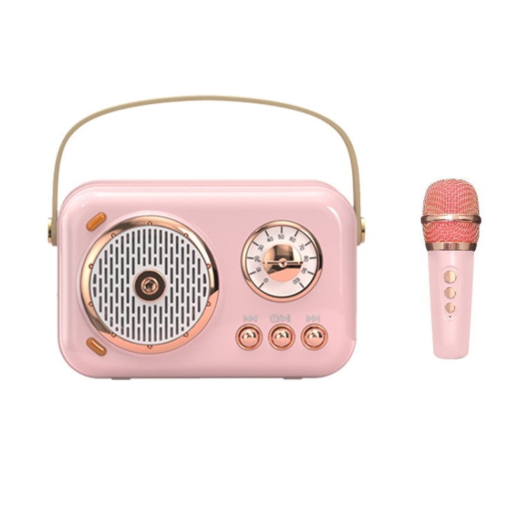 POLVCDG B152 Multi-Functional Small Family KTV Karaoke Microphone Sound Integration(Pink) - Desktop Speaker by POLVCDG | Online Shopping South Africa | PMC TechLife | Buy Now Pay Later Mobicred