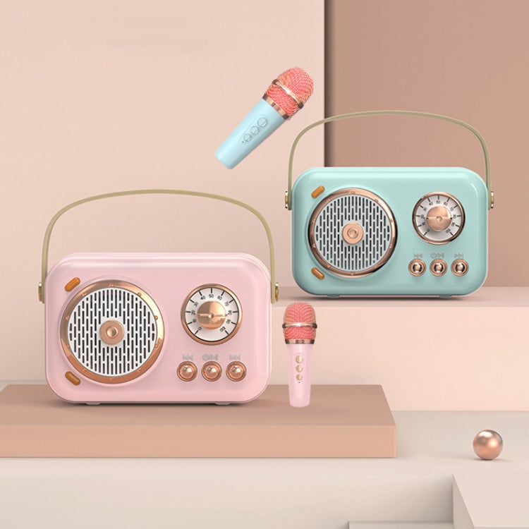 POLVCDG B152 Multi-Functional Small Family KTV Karaoke Microphone Sound Integration(Pink) - Desktop Speaker by POLVCDG | Online Shopping South Africa | PMC TechLife | Buy Now Pay Later Mobicred