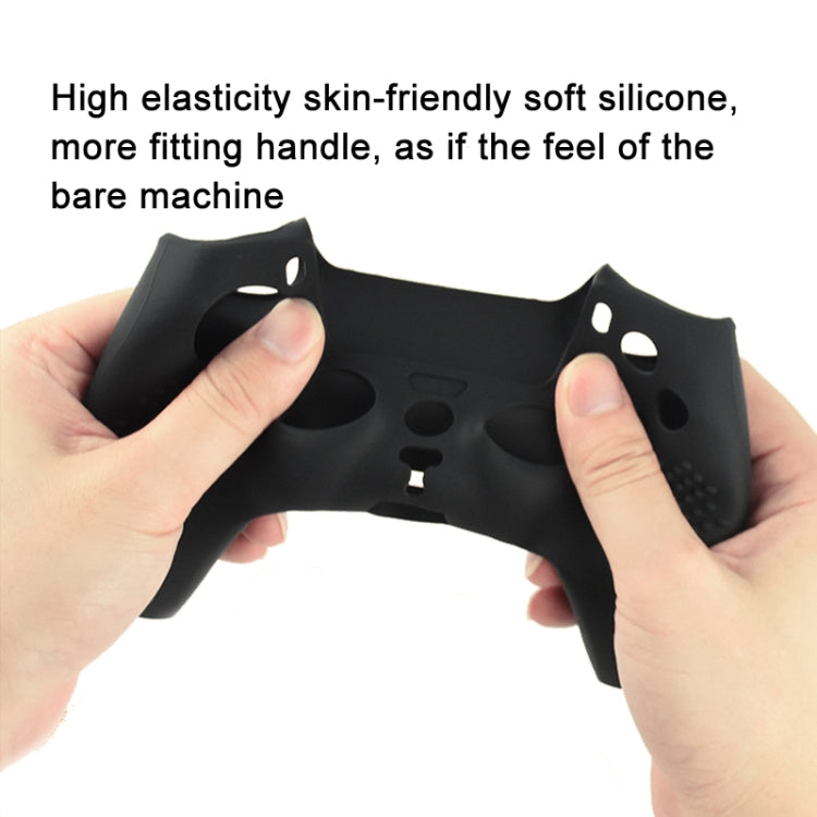 For PS5 Game Controller Joystick Cap Silicone Protective Cover Kit Dustproof Case(Black Polka Dots) - Cases by PMC TechLife | Online Shopping South Africa | PMC TechLife