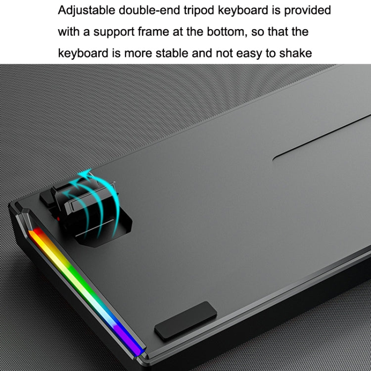 LEAVEN K620 61 Keys Hot Plug-in Glowing Game Wired Mechanical Keyboard, Cable Length: 1.8m, Color: Black Green Shaft - free shipping - PMC TechLife - Order now!