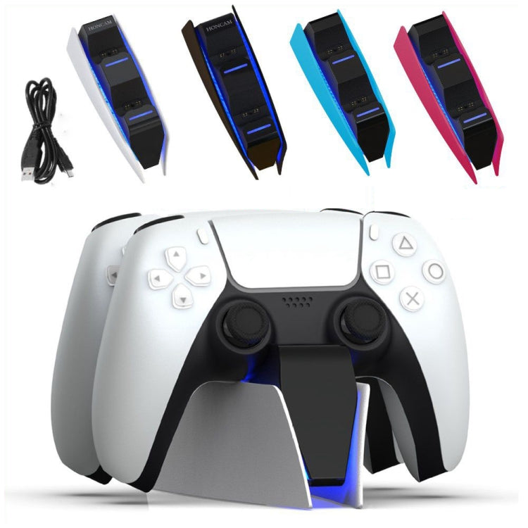 HONCAM For PS5 Gamepad Charger Dual Dock Charger(Black) - free shipping - PMC TechLife - Order now!