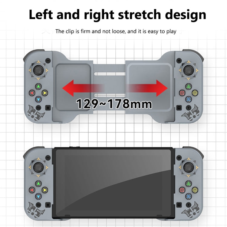 D5 Wireless Bluetooth Game Controller Joystick For IOS/Android For SWITCH/PS3/PS4(Purple Blue) - Controller Gamepad by PMC TechLife | Online Shopping South Africa | PMC TechLife