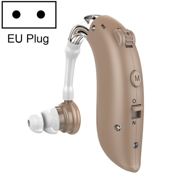 GM-105 Smart Noise Cancelling Ear-hook Rechargeable Elderly Hearing Aids, Spec: EU Plug(Skin Color) - Hearing Aids by PMC TechLife | Online Shopping South Africa | PMC TechLife