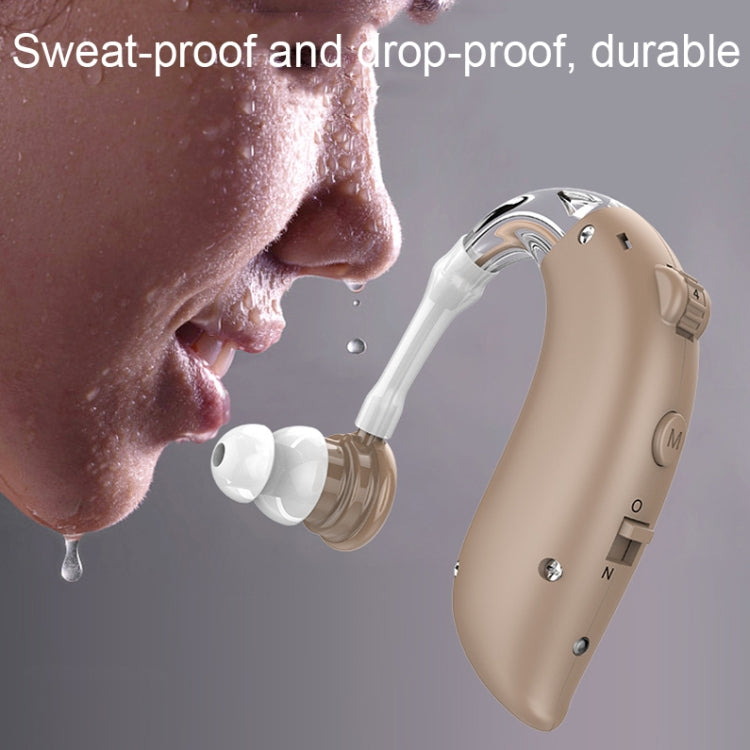 GM-105 Smart Noise Cancelling Ear-hook Rechargeable Elderly Hearing Aids, Spec: EU Plug(Skin Color) - Hearing Aids by PMC TechLife | Online Shopping South Africa | PMC TechLife