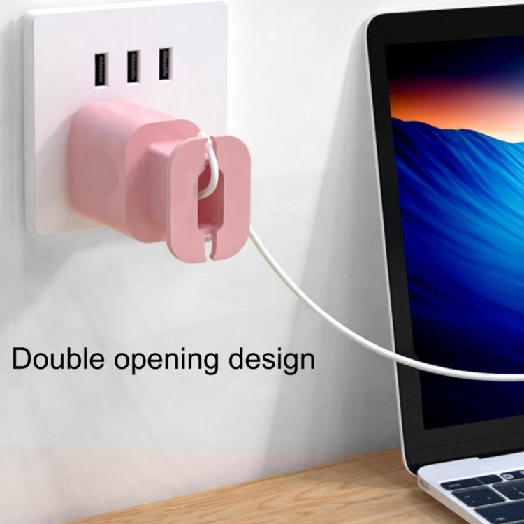 For iPhone 11/12 18W/20W Power Adapter 2pcs Protective Case Cover Data Cable Organizer(Transparent) - Cable Organizer by PMC TechLife | Online Shopping South Africa | PMC TechLife | Buy Now Pay Later Mobicred