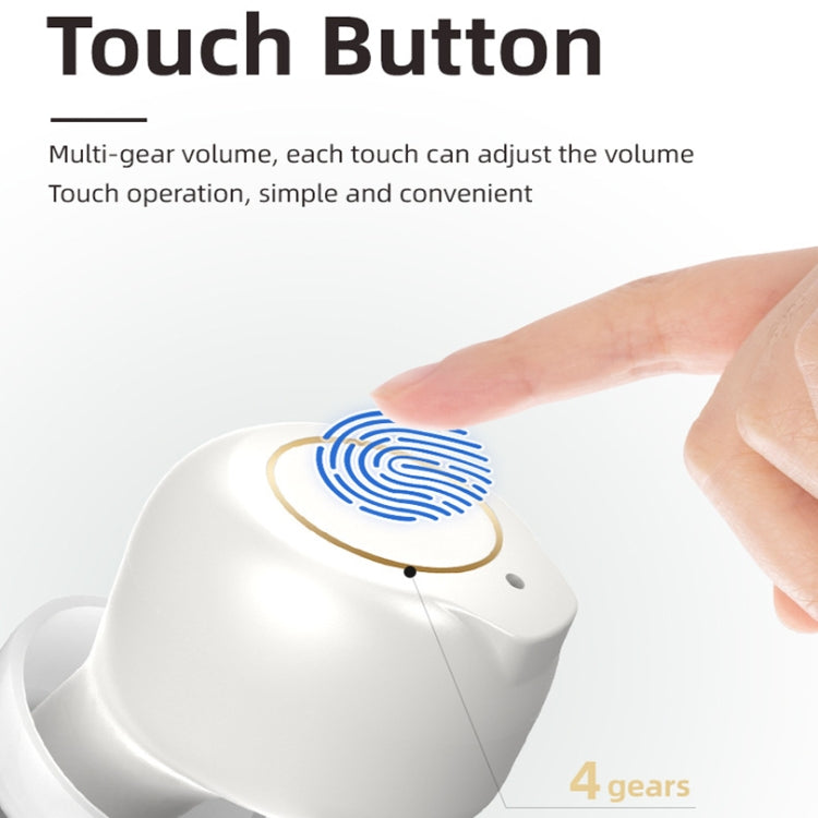GM-902 Wireless Magnetic Charging Hearing Aids Elderly Sound Amplifier(Skin-color+White) - Hearing Aids by PMC TechLife | Online Shopping South Africa | PMC TechLife | Buy Now Pay Later Mobicred