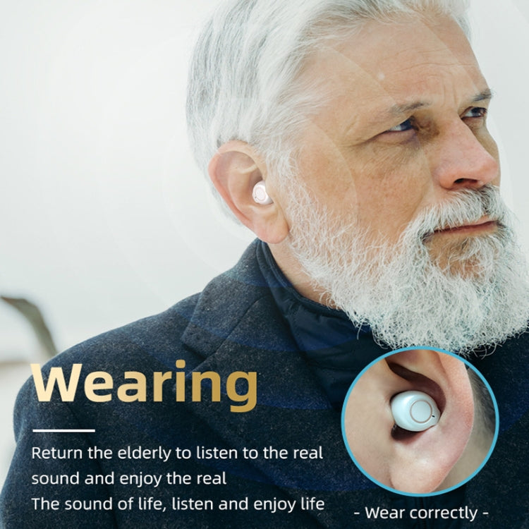 GM-902 Wireless Magnetic Charging Bluetooth Hearing Aids Elderly Sound Amplifier(Skin-color+Black) - Hearing Aids by PMC TechLife | Online Shopping South Africa | PMC TechLife