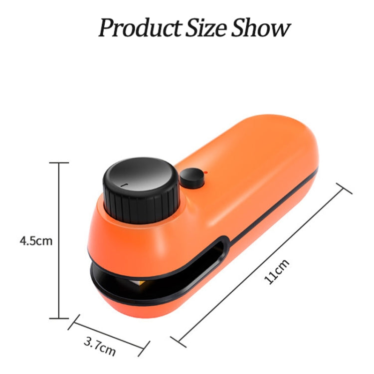 W-168 Knob Charging Sealing/Opening Machine Mini Snack Moisture Sealer(Orange) - free shipping - PMC TechLife - Order now!