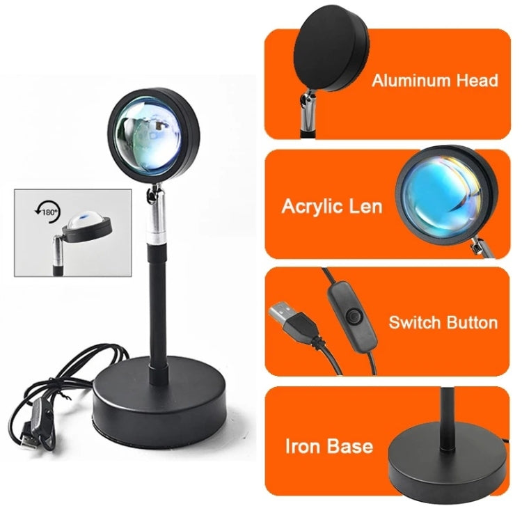 Sunset Background Remote Control RGB Floor Ambient Projection Light Bluetooth APP - Projection Lamp by PMC TechLife | Online Shopping South Africa | PMC TechLife | Buy Now Pay Later Mobicred