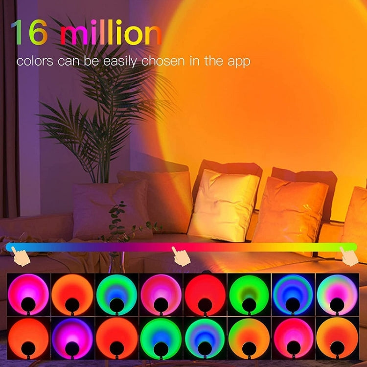 Sunset Background Remote Control RGB Floor Ambient Projection Light Bluetooth APP - Projection Lamp by PMC TechLife | Online Shopping South Africa | PMC TechLife | Buy Now Pay Later Mobicred