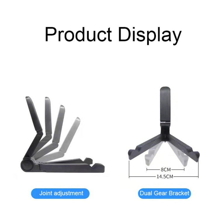 54356 Multifunctional Desktop Universal Foldable Triangular Phone Holder(White) - Desktop Holder by PMC TechLife | Online Shopping South Africa | PMC TechLife