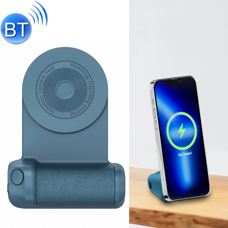 BBC-8 3 In1 Magnetic Absorption Wireless Charging Phone Stand Bluetooth Handheld Selfie Stick, Style: Upgrade Model(Blue) - Multifunction Charger by PMC TechLife | Online Shopping South Africa | PMC TechLife