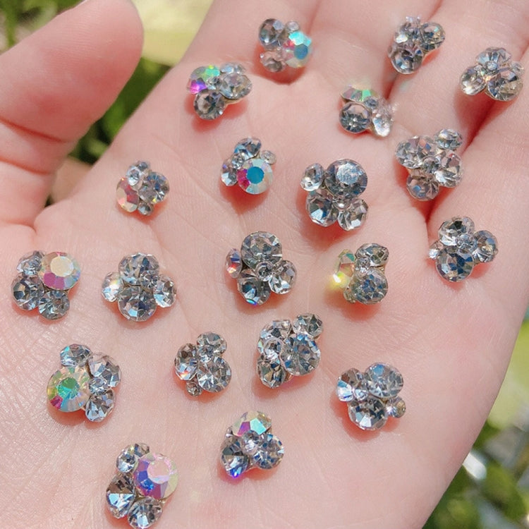 20 PCS Nail Jewelry Stacked Diamond Nail Sticker Accessories(H522 Large White) - free shipping - PMC TechLife - Order now!