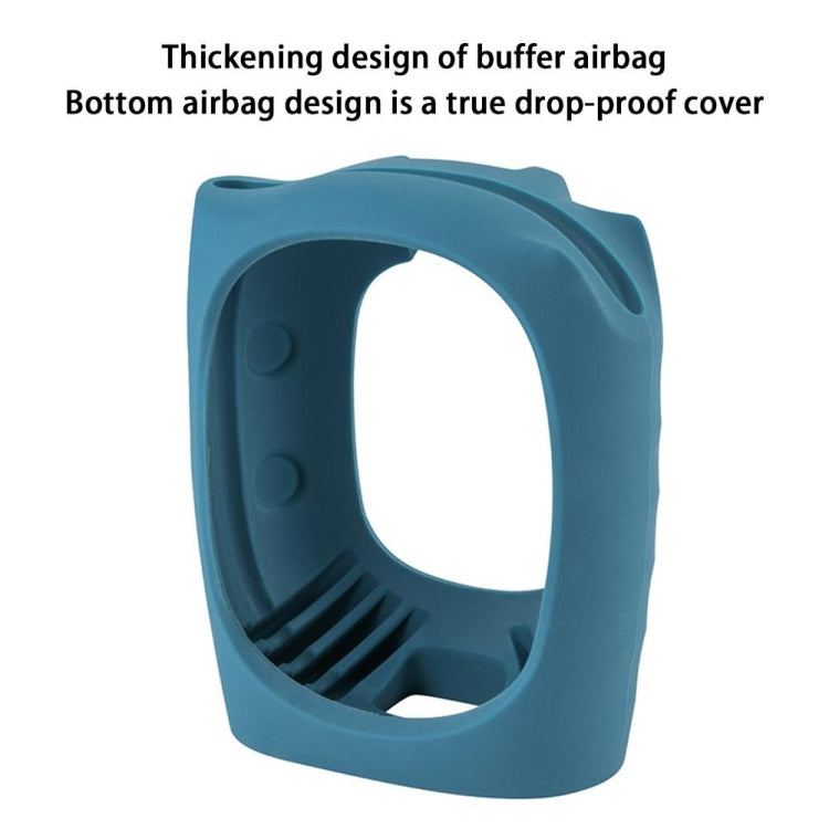 For JBL Clip 4 Bluetooth Speaker Silicone Case Protective Cover With Straps(Blue) - Protective Case by PMC TechLife | Online Shopping South Africa | PMC TechLife