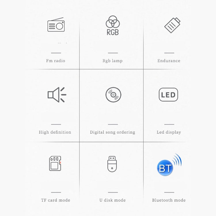 TEMEIYIN LED Digital Display Card Bluetooth Radio Speaker Morning Exercise Portable Player, Color: Red with Light - free shipping - PMC TechLife - Order now!