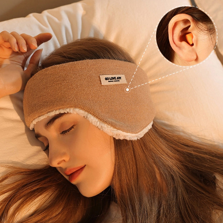 Golovejoy Winter Warm Soundproof Earmuffs + Earplugs Set Sleep Eye Mask(Khaki) - free shipping - PMC TechLife - Order now!
