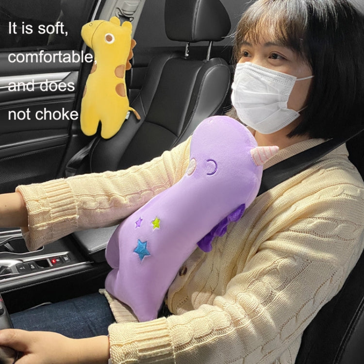 Car Seat Belt Pillow Shoulder Cover Cartoon Insurance Belt(Purple) - Seat Belts & Padding by PMC TechLife | Online Shopping South Africa | PMC TechLife | Buy Now Pay Later Mobicred