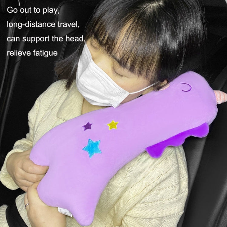 Car Seat Belt Pillow Shoulder Cover Cartoon Insurance Belt(Purple) - Seat Belts & Padding by PMC TechLife | Online Shopping South Africa | PMC TechLife | Buy Now Pay Later Mobicred