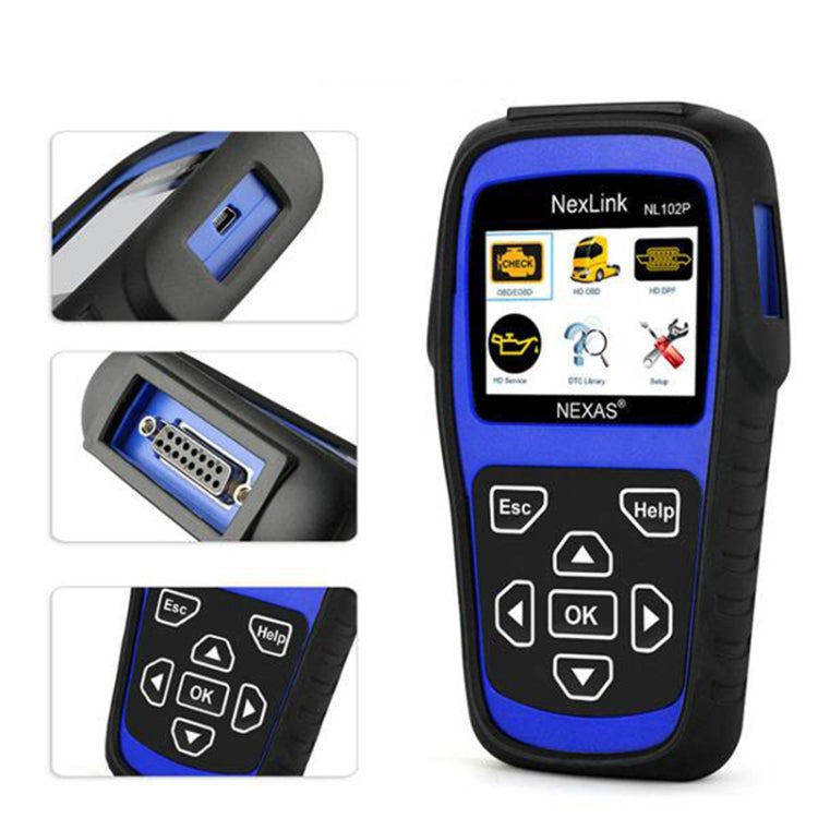 NexLink NL102P Diesel Mechanical Heavy Truck Car 2 In 1 Car Scanner OBD2 Detection - free shipping - PMC TechLife - Order now!