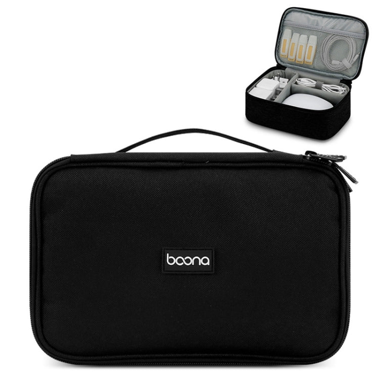 Baona Multifunctional Earphone Data Cable Digital Storage Bag, Spec: Single-layer (Black) - free shipping - PMC TechLife - Order now!