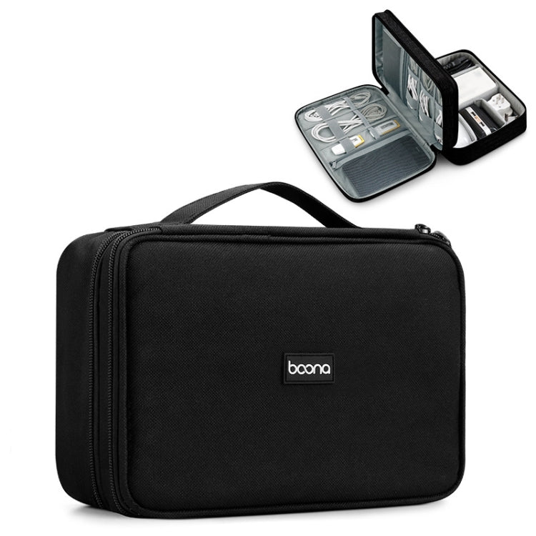 Baona Multifunctional Earphone Data Cable Digital Storage Bag, Spec: XL (Black) - free shipping - PMC TechLife - Order now!