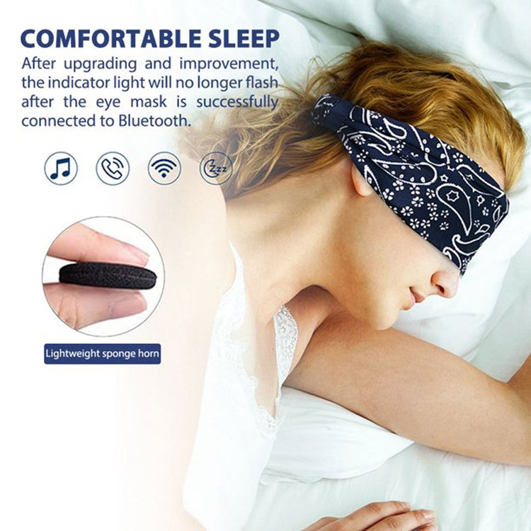 Sleep Headphones Wireless Headband for Training Yoga Running Sleeping Meditation(Deep Blue) - Eye Masks by PMC TechLife | Online Shopping South Africa | PMC TechLife