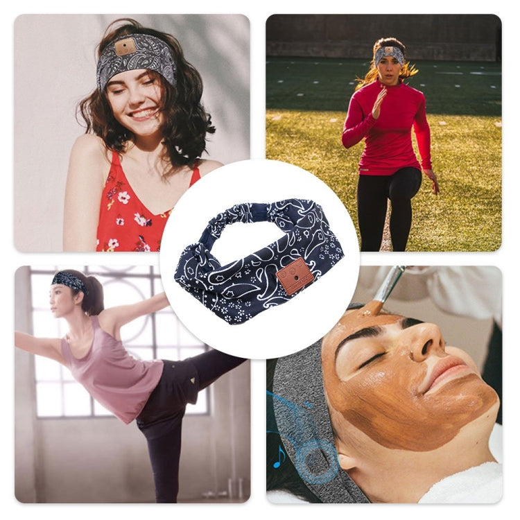 Sleep Headphones Wireless Headband for Training Yoga Running Sleeping Meditation(Deep Blue) - Eye Masks by PMC TechLife | Online Shopping South Africa | PMC TechLife