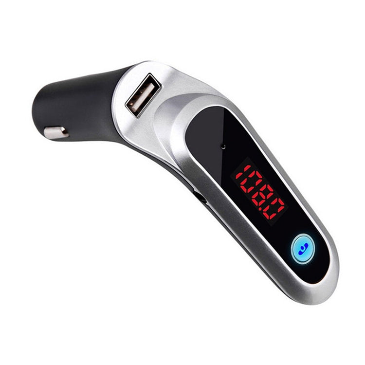 S7 Smart Digital Display Music Player Calling Car Charger, Color: Silver - Bluetooth Car Kits by PMC TechLife | Online Shopping South Africa | PMC TechLife