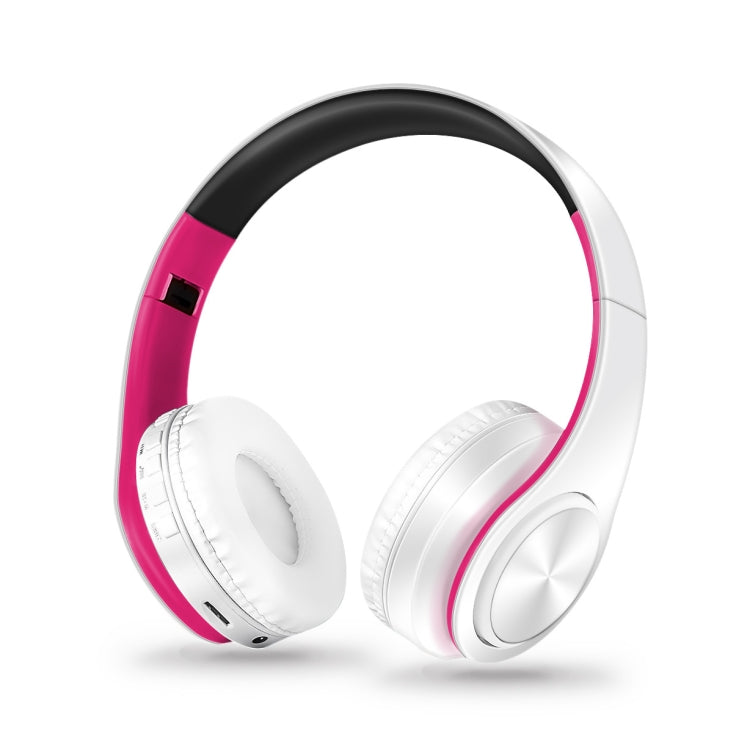 LPT660 Bluetooth Wireless Headset HIFI Stereo Sports Headphones(White+Pink) - Headset & Headphone by PMC TechLife | Online Shopping South Africa | PMC TechLife