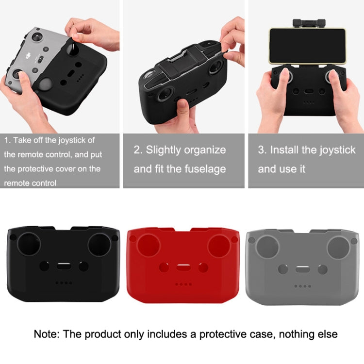 BRDRC DJI-7559 For DJI Mavic 3 / Mini 3 / 3 Pro Remote Control Silicone Protective Cover(Black) - Others by BRDRC | Online Shopping South Africa | PMC TechLife | Buy Now Pay Later Mobicred