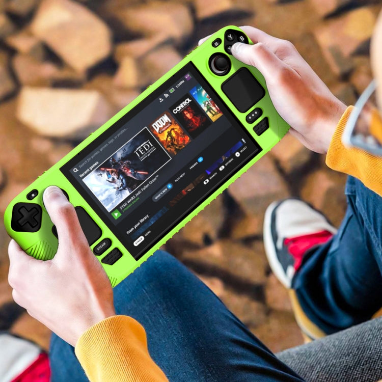 For Steam Deck V3 Non-slip Silicone Protective Case for Pocket Consoles(Black) - Accessories by PMC TechLife | Online Shopping South Africa | PMC TechLife