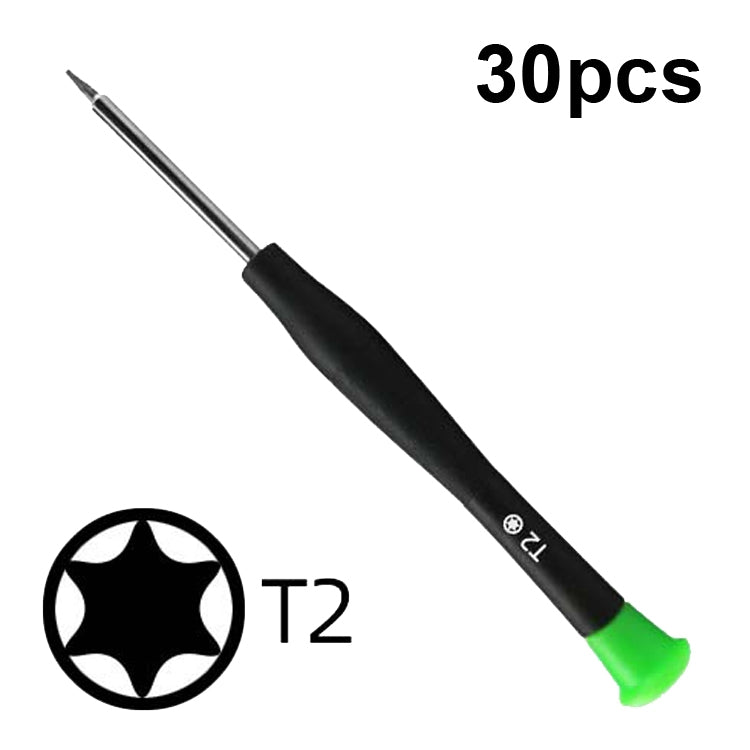 30pcs Color Hat Screw Batch Digital Mobile Phone Clock Maintenance Tool, Series: T2 Hexagon - Screwdriver by PMC TechLife | Online Shopping South Africa | PMC TechLife
