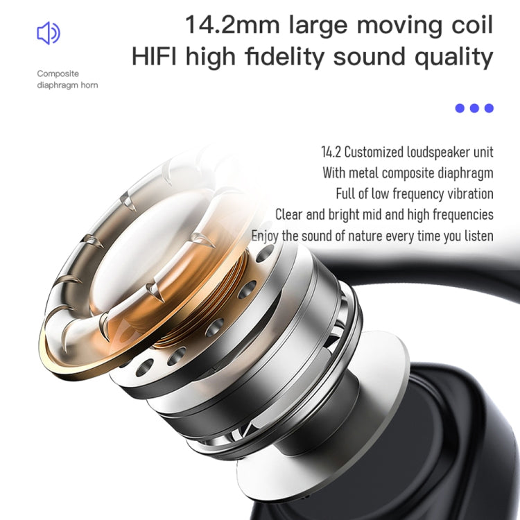 Bone Conduction Concepts Digital Display Stereo Bluetooth Earphones, Style: Single Ear(Black) - Bluetooth Earphone by PMC TechLife | Online Shopping South Africa | PMC TechLife