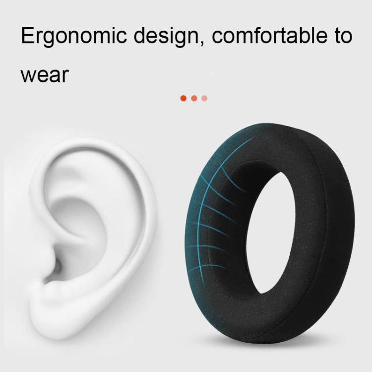 For Focal Clear MG Pro 1pair Leather Breathable and Comfortable Headset Cover, Color: Fiber Gray - Earmuff & Pad by PMC TechLife | Online Shopping South Africa | PMC TechLife