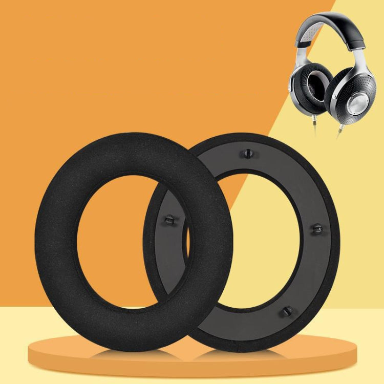 For Focal Clear MG Pro 1pair Leather Breathable and Comfortable Headset Cover, Color: Fiber Gray - Earmuff & Pad by PMC TechLife | Online Shopping South Africa | PMC TechLife