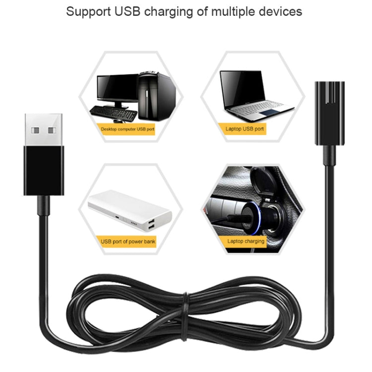 6pcs Electric Shaver USB Charging Cable for FLYCO Razor FS372 FS373 FS871 FS375 FS339 FS378 FS376 FS867, Color: Shiny Shell - free shipping - PMC TechLife - Order now!